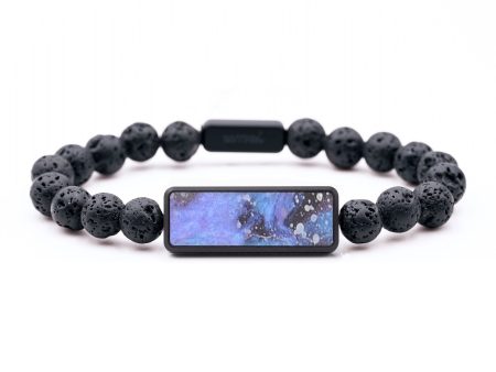 Lava Bead Wood+Resin Bracelet - Silas (Cosmos, 687496) Discount