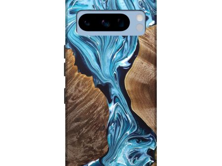 Pixel 8 Pro Wood+Resin Live Edge Phone Case - Jenna (Blue, 685747) Online