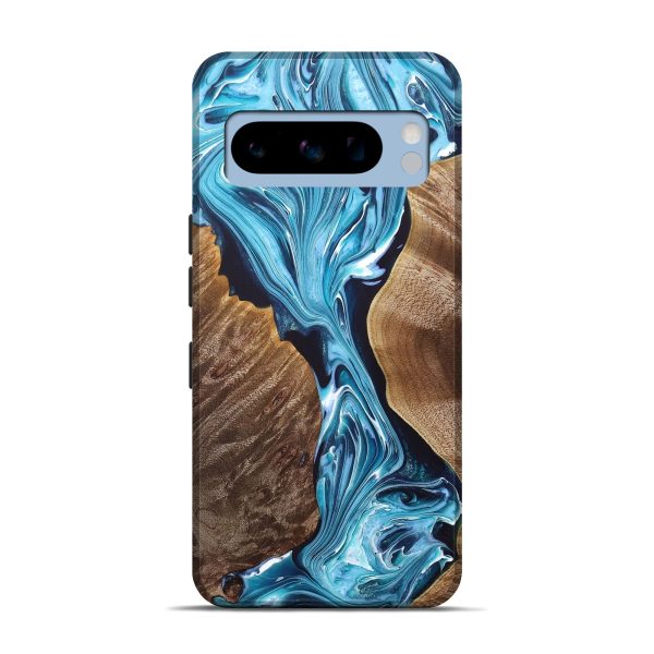 Pixel 8 Pro Wood+Resin Live Edge Phone Case - Jenna (Blue, 685747) Online