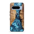 Pixel 8 Pro Wood+Resin Live Edge Phone Case - Daniel (Blue, 685744) Online Sale