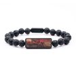 Lava Bead Wood+Resin Bracelet - Joaquin (Pattern, 687426) Discount