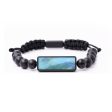 Onyx Bead Wood+Resin Bracelet - Emely (Blue, 687546) Discount