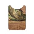 Live Edge Wood+Resin Wallet - Vonda (Green, 684295) on Sale