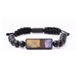 Onyx Bead Wood+Resin Bracelet - Wilson (Purple, 684808) on Sale