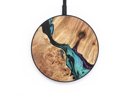 Circle Wood+Resin Wireless Charger - Alaia (Blue, 683242) on Sale