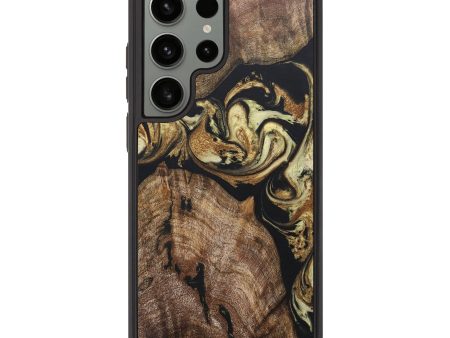 Galaxy S23 Ultra Wood+Resin Phone Case - Kristen (Black & White, 686523) For Discount