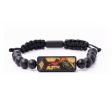 Onyx Bead Wood+Resin Bracelet - Victor (Pattern, 688267) Discount