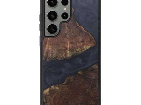 Galaxy S23 Ultra Wood+Resin Phone Case - Malik (Pure Black, 685943) Online Hot Sale