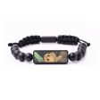 Onyx Bead Wood+Resin Bracelet - Lydia (Green, 683737) Supply