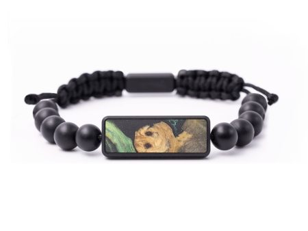 Onyx Bead Wood+Resin Bracelet - Lydia (Green, 683737) Supply