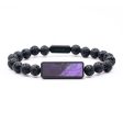 Lava Bead Wood+Resin Bracelet - Dominique (Cosmos, 685047) For Discount