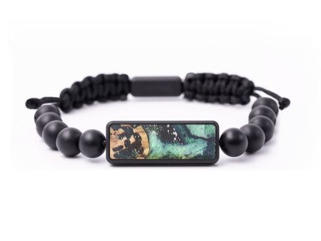 Onyx Bead Wood+Resin Bracelet - Forrest (Cosmos, 683514) Online Sale