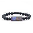 Lava Bead Wood+Resin Bracelet - Dawson (Cosmos, 683353) Online