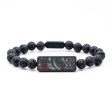 Lava Bead Wood+Resin Bracelet - Steve (Cosmos, 687355) Online now