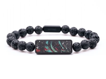 Lava Bead Wood+Resin Bracelet - Steve (Cosmos, 687355) Online now