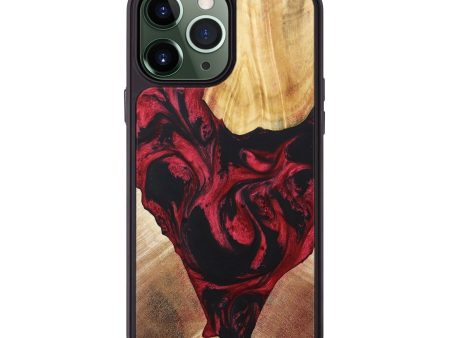 iPhone 13 Pro Max Wood+Resin Phone Case - Forrest (Mosaic, 683931) on Sale