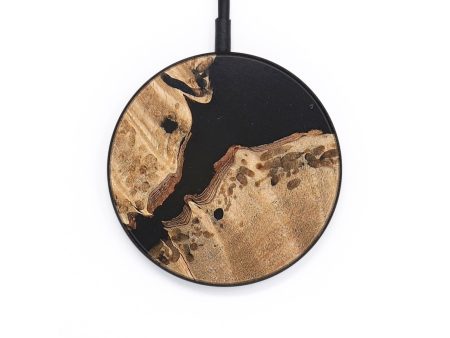 Circle Wood+Resin Wireless Charger - Ada (Pure Black, 683214) Cheap