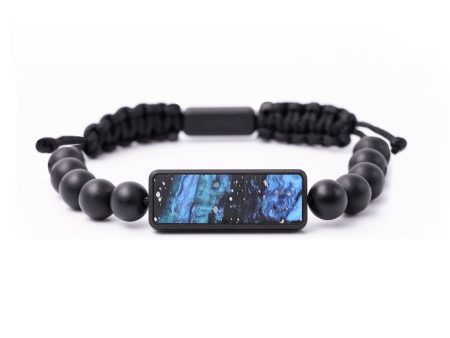 Onyx Bead Wood+Resin Bracelet - Arlene (Cosmos, 687359) Sale