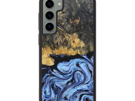 Galaxy S23 Plus Wood+Resin Phone Case - Joni (Blue, 686687) Supply