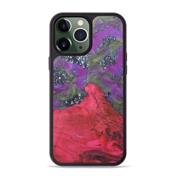 iPhone 13 Pro Max Wood+Resin Phone Case - Gale (Cosmos, 685968) For Cheap