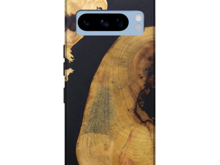 Pixel 8 Pro Wood+Resin Live Edge Phone Case - Morgan (Pure Black, 685612) For Cheap