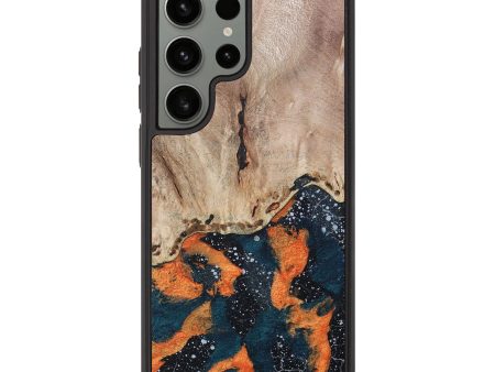 Galaxy S23 Ultra Wood+Resin Phone Case - Mekhi (Cosmos, 685155) Online