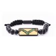 Onyx Bead Wood+Resin Bracelet - Landon (Pattern, 688262) Online now