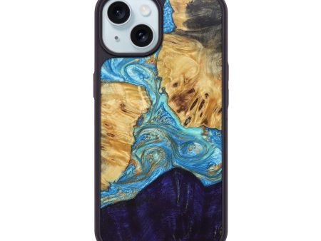 iPhone 15 Wood+Resin Phone Case - Brad (Mosaic, 686499) Fashion