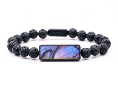 Lava Bead ResinArt Bracelet - Angelina (Purple, 688247) Online Hot Sale