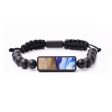 Onyx Bead Wood+Resin Bracelet - Cora (Blue, 688251) Online Hot Sale