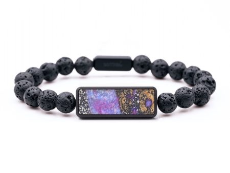 Lava Bead Wood+Resin Bracelet - Ariel (Cosmos, 684796) Hot on Sale