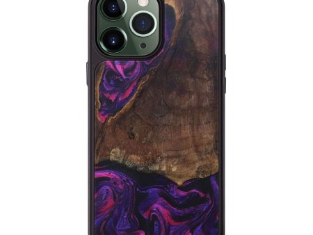 iPhone 13 Pro Max Wood+Resin Phone Case - Beau (Purple, 687138) Online Sale