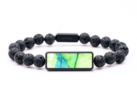 Lava Bead ResinArt Bracelet - Litzy (Watercolor, 683767) Online