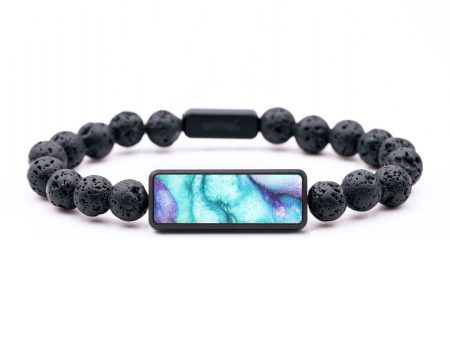 Lava Bead ResinArt Bracelet - Bryan (Watercolor, 683793) Cheap