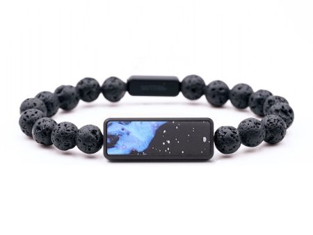 Lava Bead Wood+Resin Bracelet - Yaretzi (Cosmos, 687366) Online