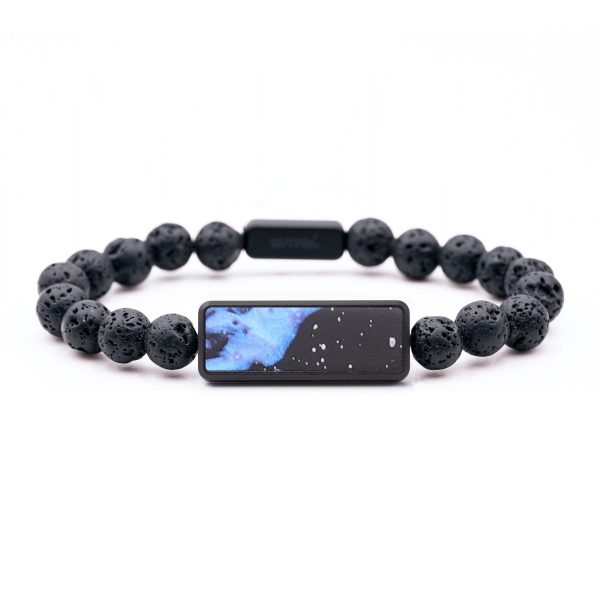 Lava Bead Wood+Resin Bracelet - Yaretzi (Cosmos, 687366) Online