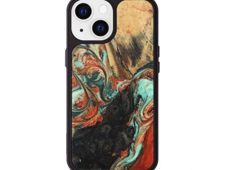 iPhone 13 Wood+Resin Phone Case - Isabelle (Mosaic, 686495) For Cheap