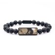 Lava Bead Wood+Resin Bracelet - Walker (Pattern, 687407) Online now