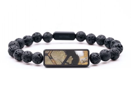 Lava Bead Wood+Resin Bracelet - Walker (Pattern, 687407) Online now