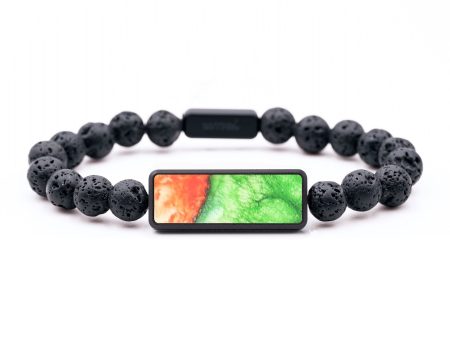 Lava Bead Wood+Resin Bracelet - Nash (Watercolor, 687543) Discount