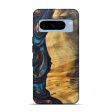 Pixel 8 Pro Wood+Resin Live Edge Phone Case - Rene (Teal & Gold, 688292) Sale