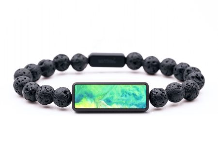 Lava Bead ResinArt Bracelet - Johnny (Watercolor, 683792) Fashion