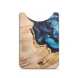 Live Edge Wood+Resin Wallet - Zaiden (Blue, 684516) Fashion