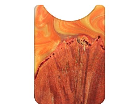 Live Edge Wood+Resin Wallet - Zion (Red, 684551) Online Sale