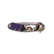 EDC Wood+Resin Pocket Knife - Priscilla (Black & White, 683266) For Sale