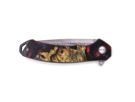 EDC Wood+Resin Pocket Knife - Zion (Red, 687800) For Discount