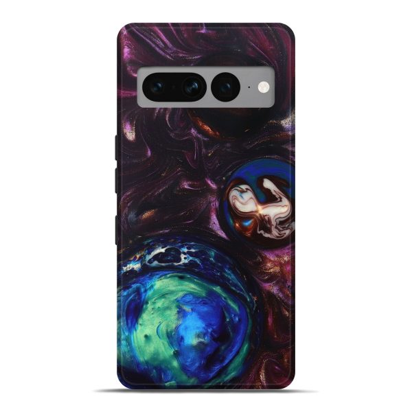 Pixel 7 Pro Wood+Resin Live Edge Phone Case - Brielle (Orbit, 685075) For Cheap