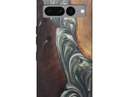 Pixel 7 Pro Wood+Resin Live Edge Phone Case - Toni (Green, 685025) Online