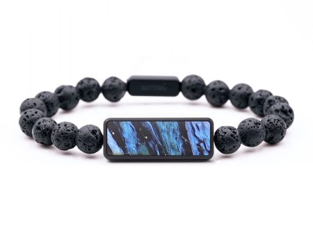 Lava Bead Wood+Resin Bracelet - Jimmy (Cosmos, 687363) For Sale