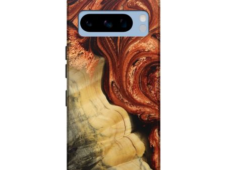 Pixel 8 Pro Wood+Resin Live Edge Phone Case - Emilee (Red, 684156) Cheap